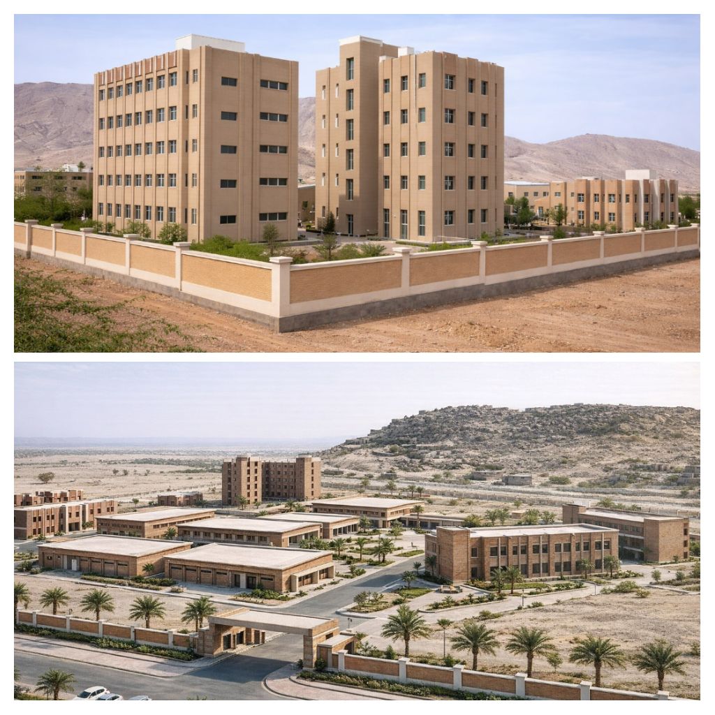طريق وموقع إنشائي